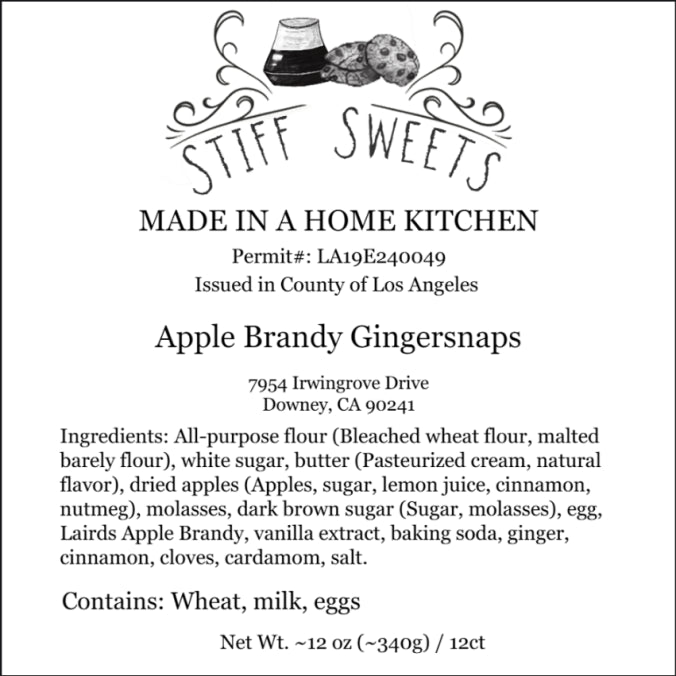 Apple Brandy Gingersnap