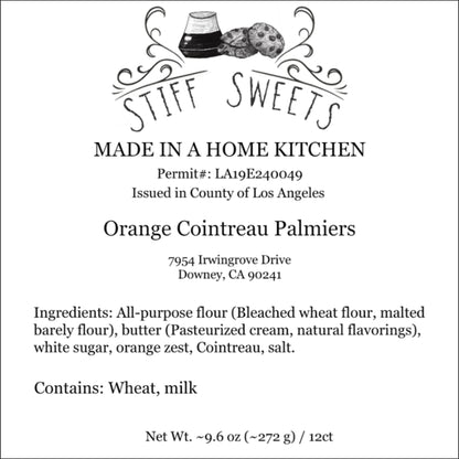 Orange Cointreau Palmiers